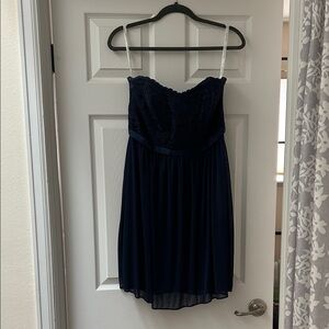 David's Bridal Midnight Strapless Dress